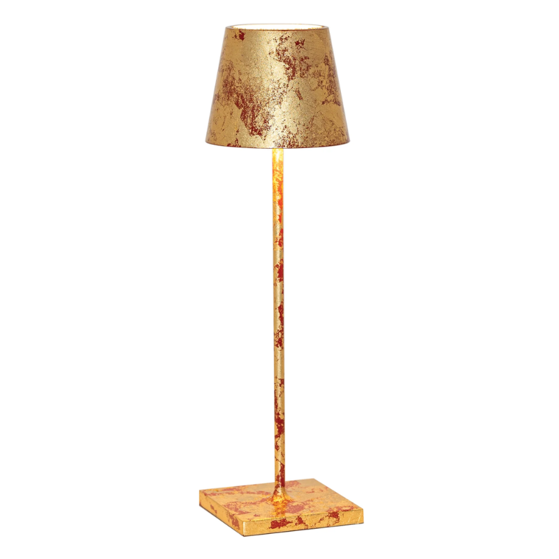 The gold leaf crackle red Poldina Pro from Zafferano.