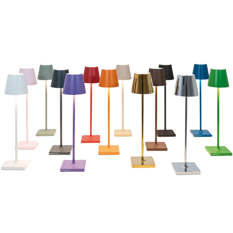 The Poldina Pro Micro from Zafferano showing fourteen unique color options. all-groups