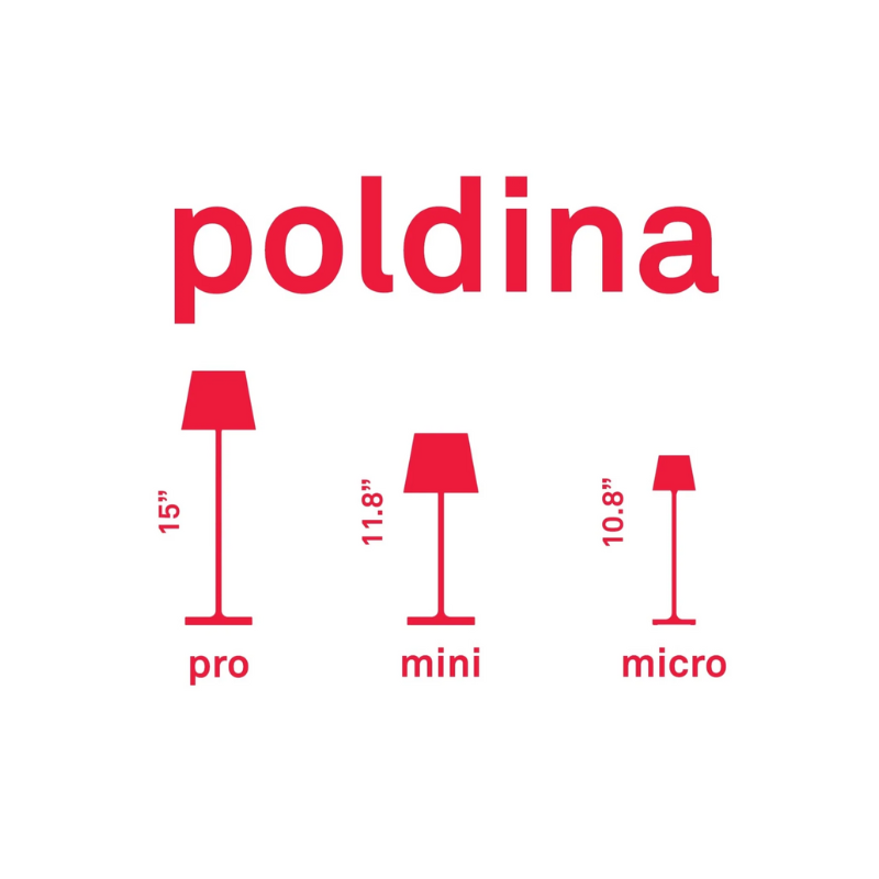 The Poldina Pro Micro from Zafferano dimensions for the Poldina collection. all-groups