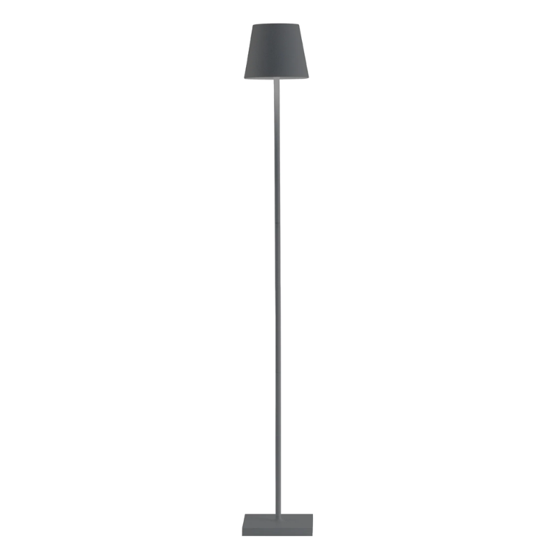 The dark gray Poldina Pro L Floor Lamp from Zafferano.