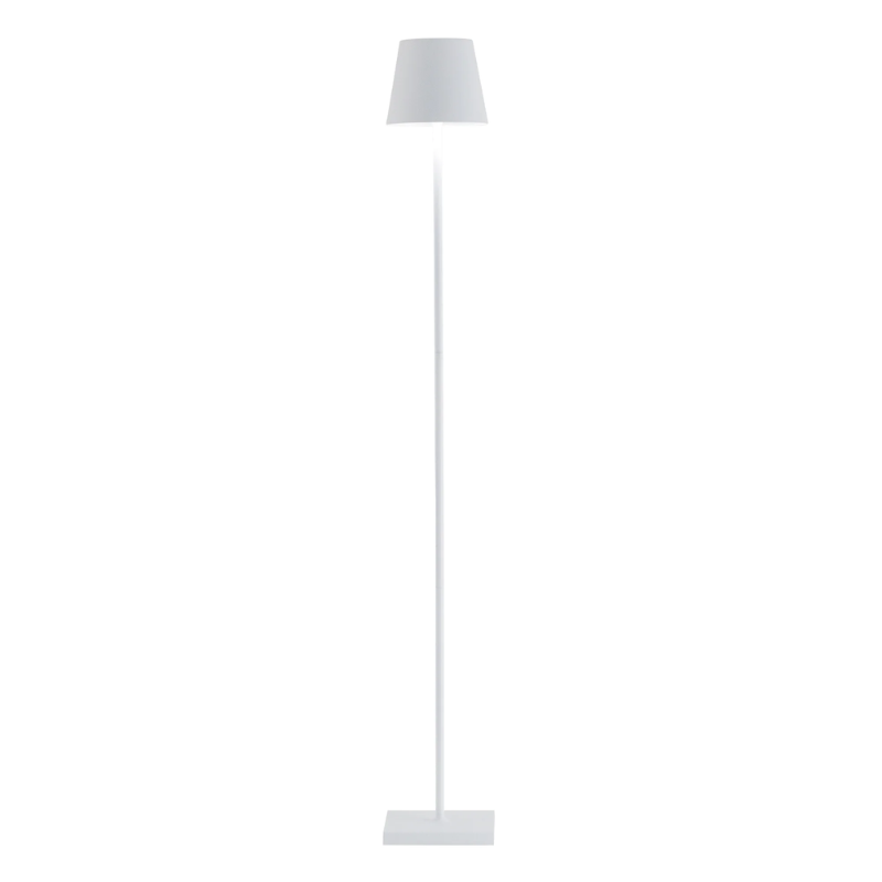 The white Poldina Pro L Floor Lamp from Zafferano.