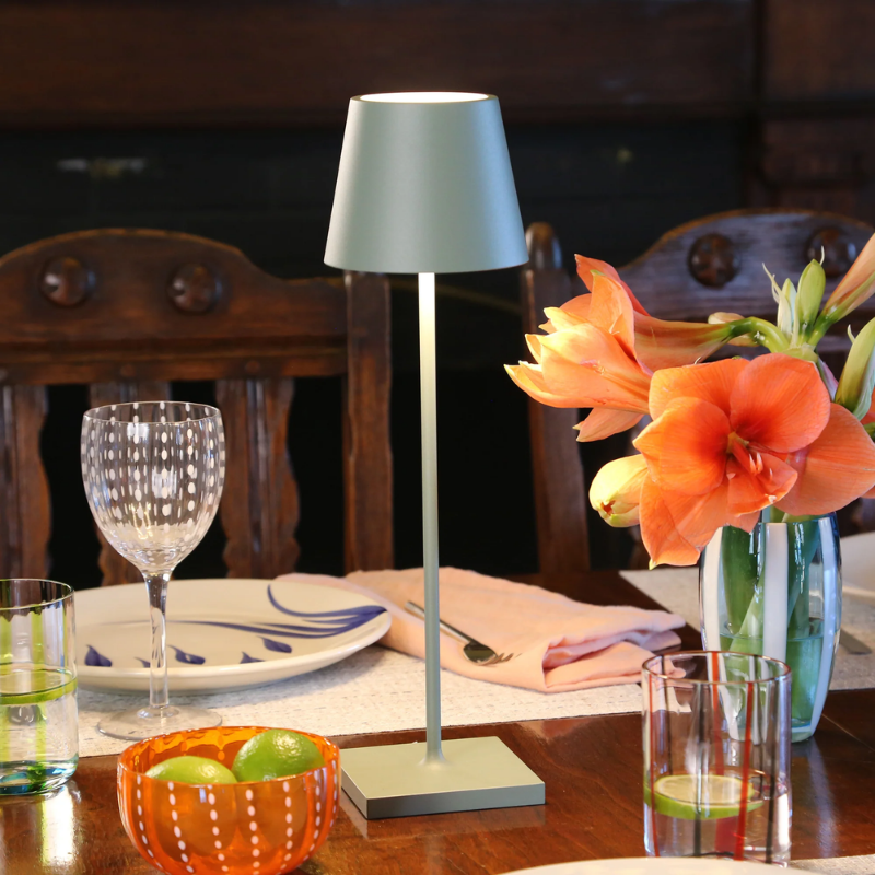 The sage Poldina Pro from Zafferano in a dining space.