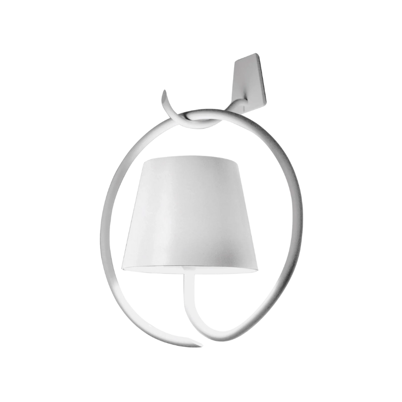 The Poldina Pro Wall Magnetic with Mounting Hook and Ring from Zafferano in white.