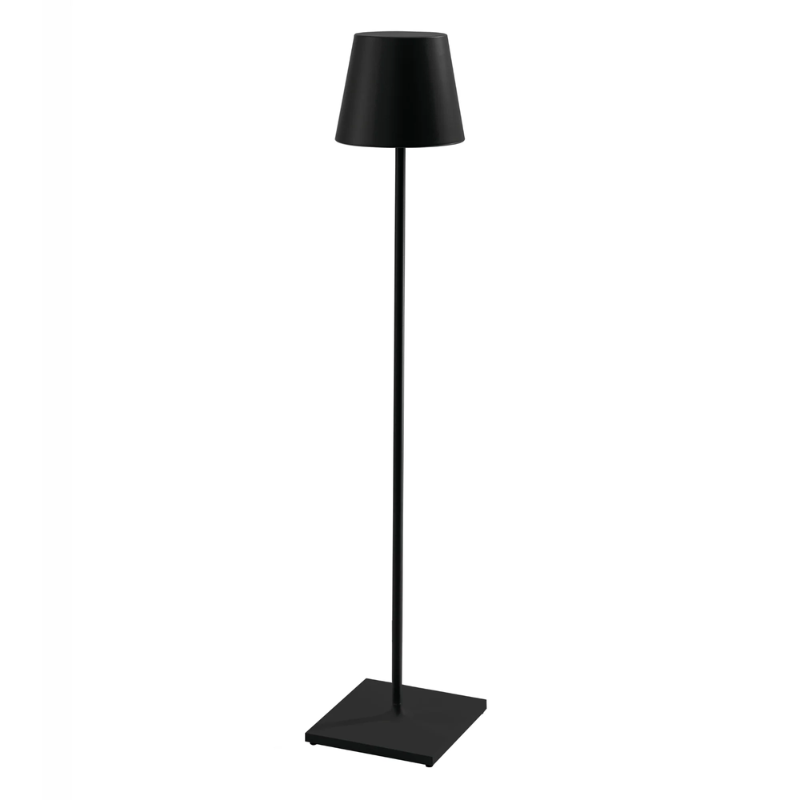 The black Poldina Pro XXL Floor Lamp from Zafferano.
