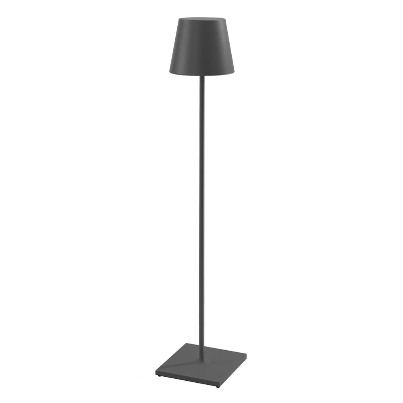 The dark gray Poldina Pro XXL Floor Lamp from Zafferano.