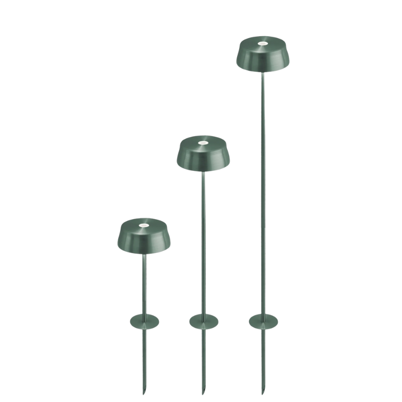 The anodized green Sister Light Peg from Zafferano in the size collection.