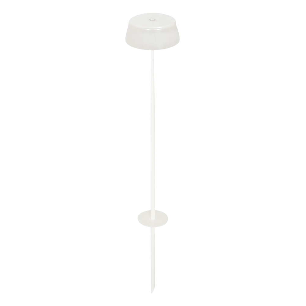 The pearl white Sister Light Wi-Fi Garden Lamp from Zafferano.