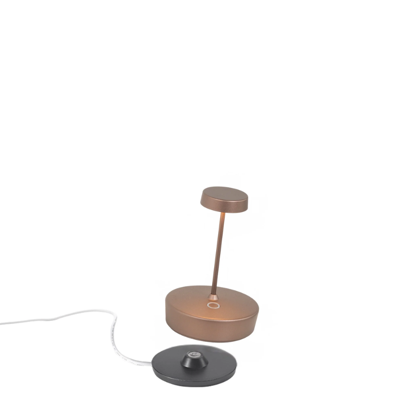 The bronze Swap Pro Mini from Zafferano, a portable lamp.