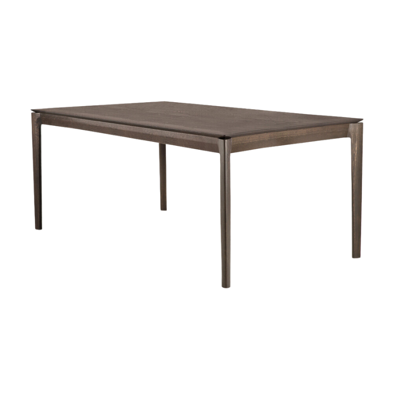 The Bok Dining Table from Ethnicraft in brown oak, 63 inch size.