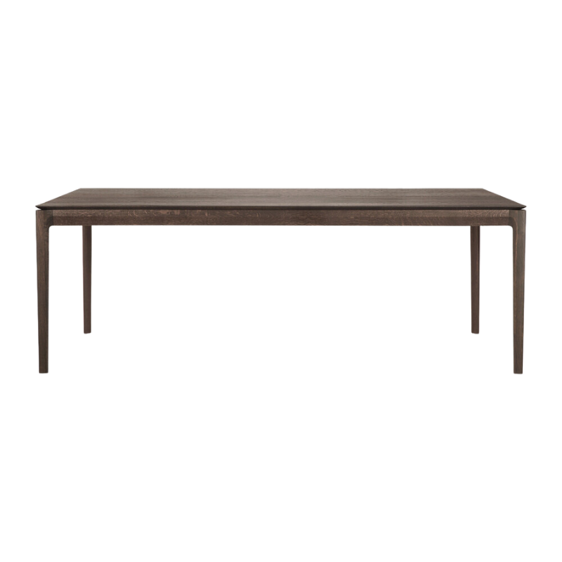 The Bok Dining Table from Ethnicraft in brown oak, 86.5 inch size.