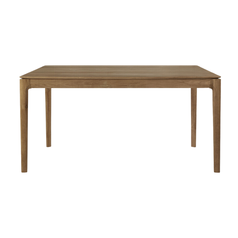 The Bok Dining Table from Ethnicraft in teak, 63 inch size.