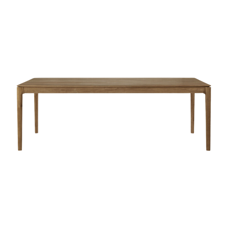 The Bok Dining Table from Ethnicraft in teak, 86.5 inch size.