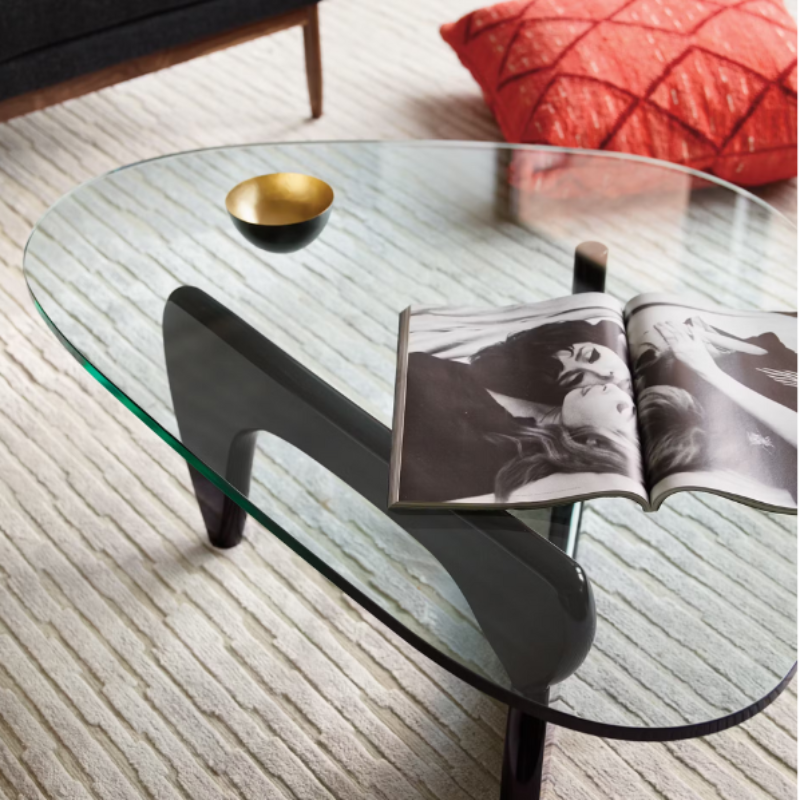 The Noguchi Table from Herman Miller in a family space.