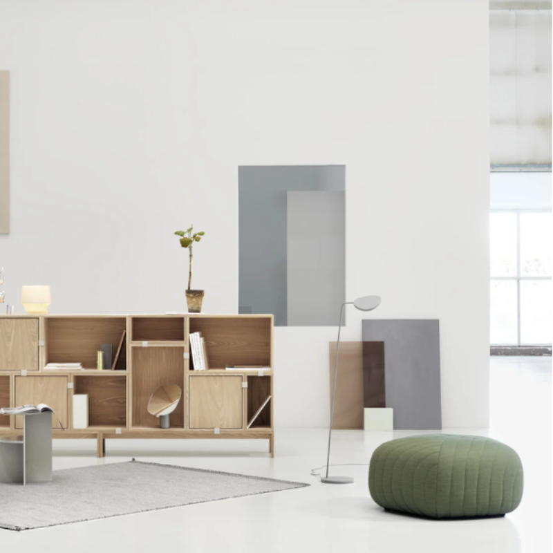 The Leaf Floor Lamp from Muuto in a home office.