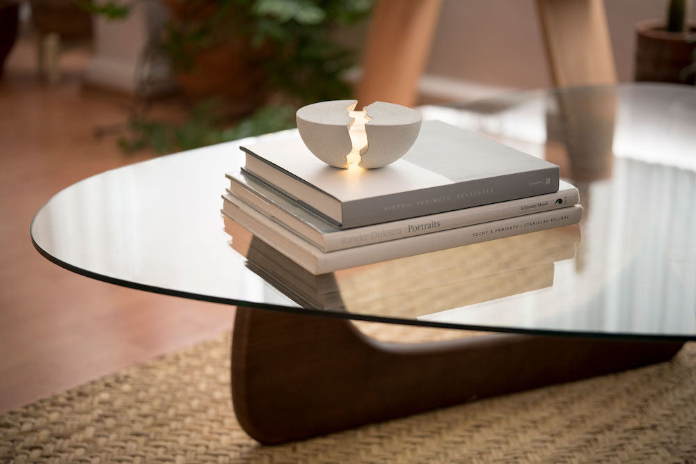 The Teno Portable Speaker from Lumio in a luxury living space.