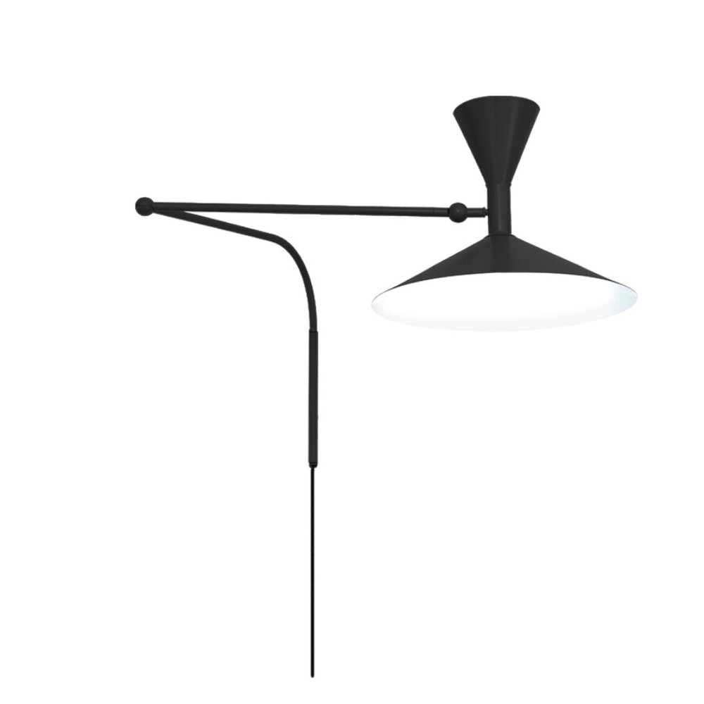 Designed by Le Corbusier for the Unité d Habitation of Marseille in 1949/1952, the Lampe de Marseille wall lamp from Nemo features adjustable lighting via its two joints on the arm with a refined aesthetic.