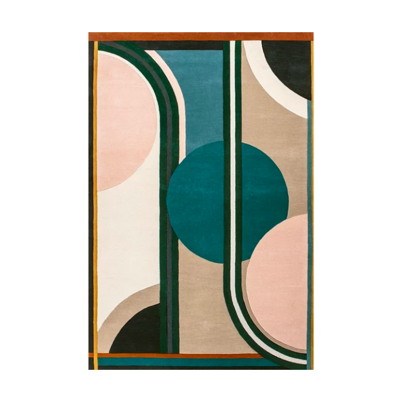 Tie together the aesthetic of your room while pleasing your feet with comfort as the Sonia Area Rug from Toulemonde Bochart sweeps across your floor. The shapes, color, and composition at play in this piece make it feel like you're looking at a modernist painting. Every element in this piece is balanced. Its playful, sophisticated personality is heightened by a 100% wool construction. The hand-tufted piece introduces tightly packed loops that feel nice to sit or stand on.