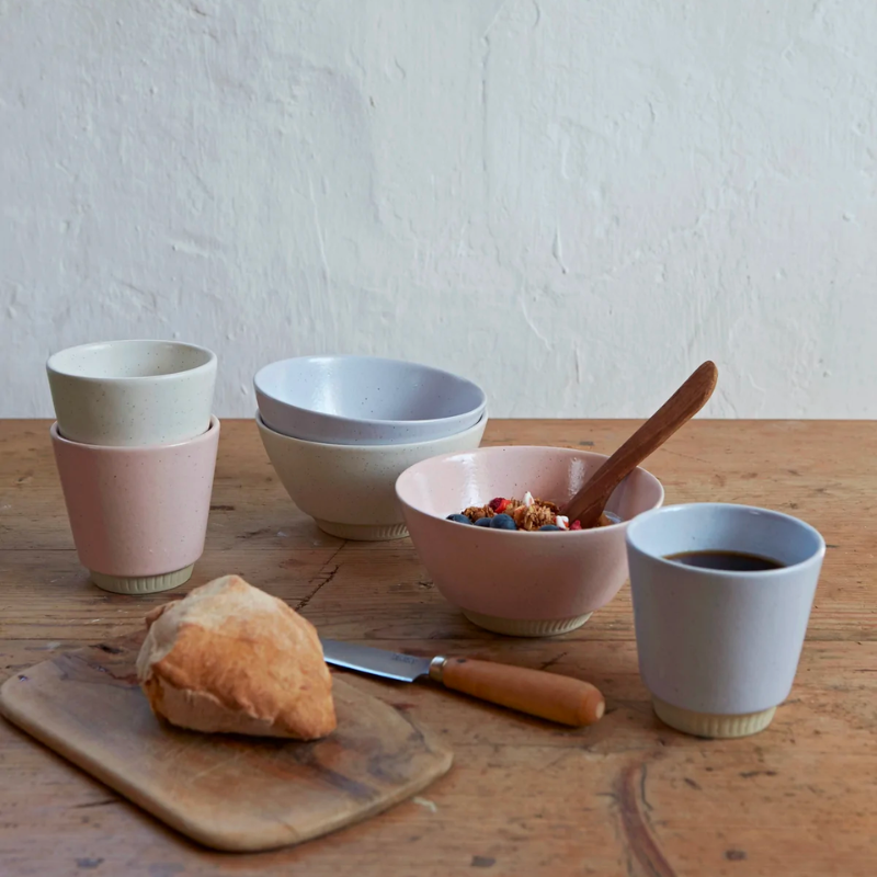 The Colorit Mug from Knabstrup Keramik on a breakfast bar. all-groups