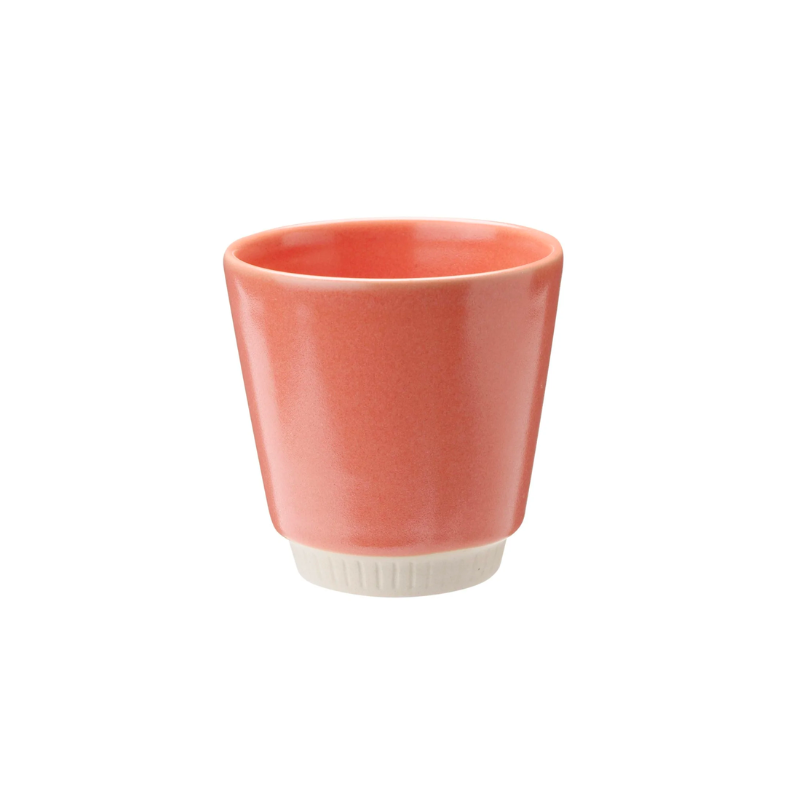 The Colorit Mug from Knabstrup Keramik in coral.