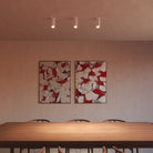 The Core Recessed Spotlight + T50 Light Engine by Tala Lighting in white in a dining room lights. all-groups