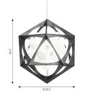 The OE Quasi Light from Louis Poulsen dimensions.