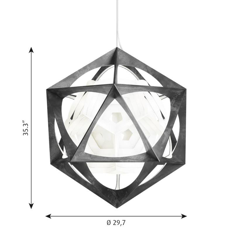 The OE Quasi Light from Louis Poulsen dimensions.