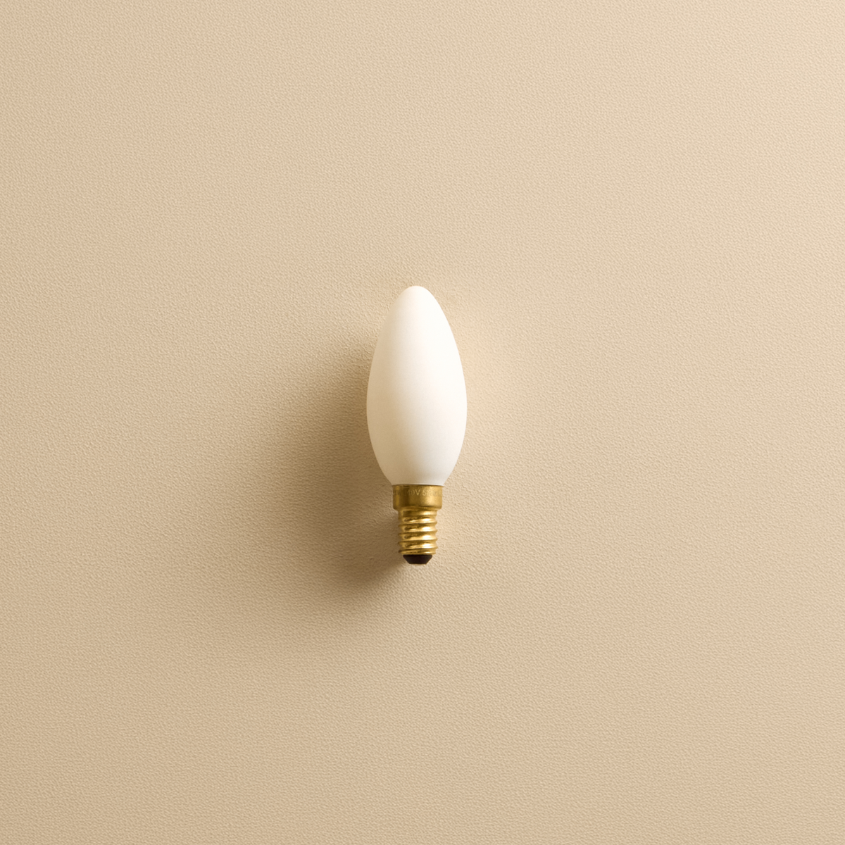 The Candle E12 Matte White LED Bulb by Tala Lighting