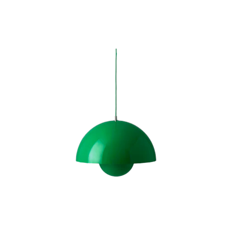 The Flowerpot VP2 Pendant Light by Verner Panton became synonymous with the Flower Power movement from the late 60s. Reflecting a break from convention to embrace a more open, modern mentality that promoted peace and harmony. Such was the mindset of its designer, Verner Panton. One of the most forward-thinking talents of his time. The Flowerpot series consists of several different models, including three pendants and two table lamps - all in a wide range of colors.