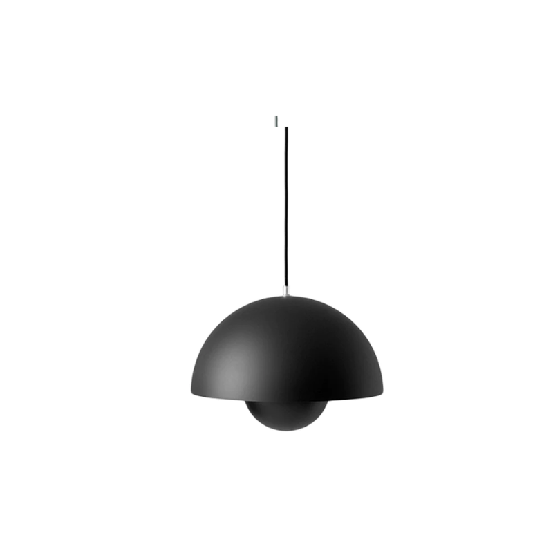 The Flowerpot VP2 Pendant Light by Verner Panton became synonymous with the Flower Power movement from the late 60s. Reflecting a break from convention to embrace a more open, modern mentality that promoted peace and harmony. Such was the mindset of its designer, Verner Panton. One of the most forward-thinking talents of his time. The Flowerpot series consists of several different models, including three pendants and two table lamps - all in a wide range of colors.