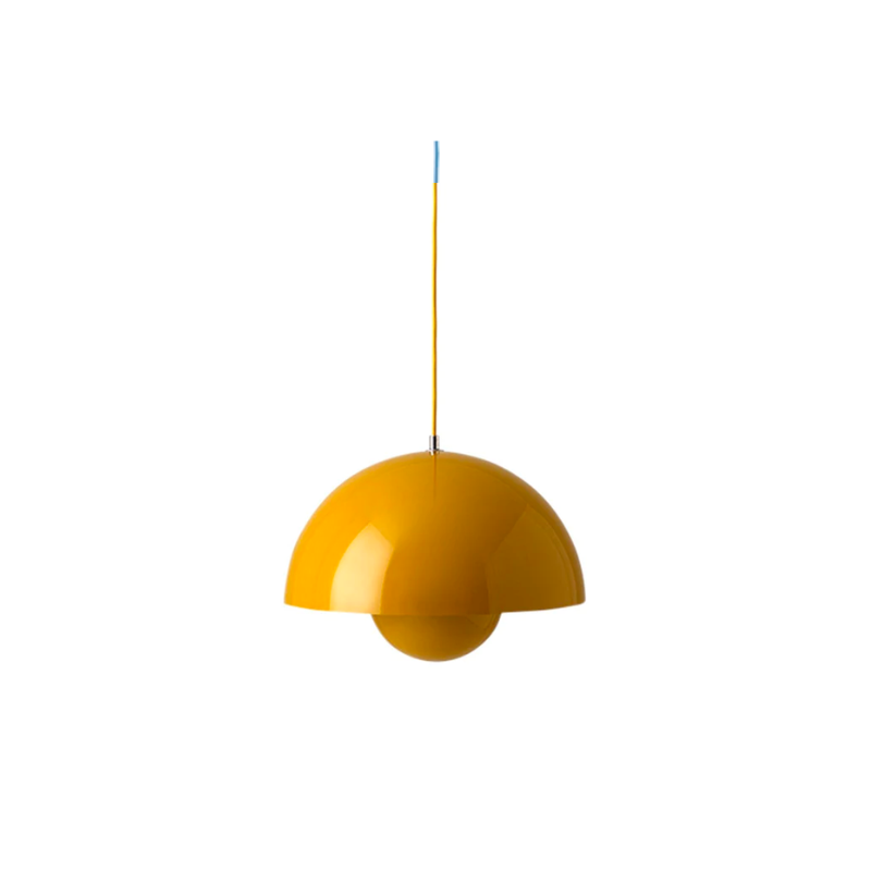 The Flowerpot VP2 Pendant Light by Verner Panton became synonymous with the Flower Power movement from the late 60s. Reflecting a break from convention to embrace a more open, modern mentality that promoted peace and harmony. Such was the mindset of its designer, Verner Panton. One of the most forward-thinking talents of his time. The Flowerpot series consists of several different models, including three pendants and two table lamps - all in a wide range of colors.