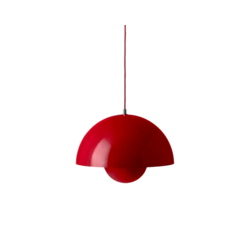 The Flowerpot VP2 Pendant Light by Verner Panton became synonymous with the Flower Power movement from the late 60s. Reflecting a break from convention to embrace a more open, modern mentality that promoted peace and harmony. Such was the mindset of its designer, Verner Panton. One of the most forward-thinking talents of his time. The Flowerpot series consists of several different models, including three pendants and two table lamps - all in a wide range of colors.