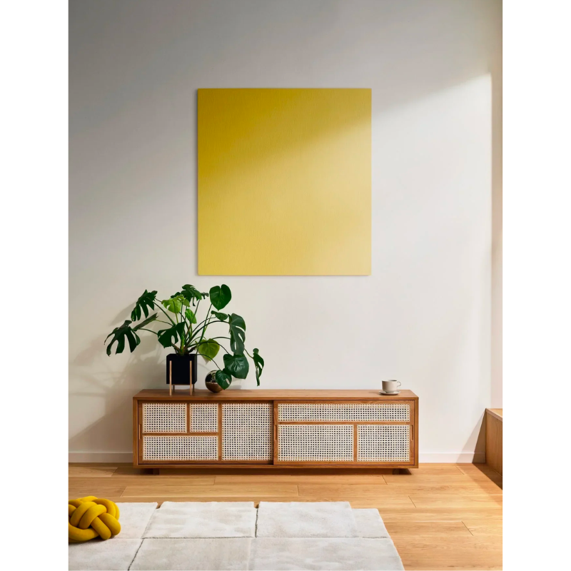 The Air Sideboard, Low by Design House Stockholm boasts a graphic pattern of rattan made of natural cane inlays, giving a feeling of lightness and transparency. The Air Sideboard can be used as a freestanding room divider or placed against a wall as a TV stand.