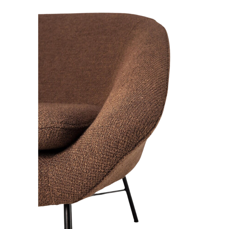 The Barrow Lounge Chair from Ethnicraft with the copper fabric choice.