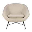 The Barrow Lounge Chair from Ethnicraft with the off white fabric choice.