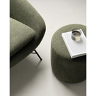 The Barrow Lounge Chair from Ethnicraft with the Barrow Pouf.