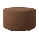The Barrow Pouf from Ethnicraft in the large 23.5 inch size and copper fabric.