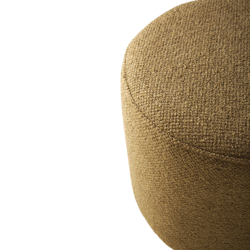 The Barrow Pouf in Ginger Color is a cozy complement to any living space. Made with Italian fabrics in a range of hues, the Barrow pouf creates a relaxed atmosphere while doubling as additional seating for an indoor gathering. This easy-to-style item was designed by Jacques Deneef.