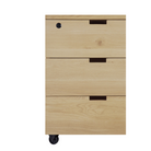 The Billy Drawer Unit from Ethnicraft in oak showing the left side of the unit.