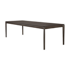 The Bok Dining Table from Ethnicraft in brown oak, 94.5 inch size.