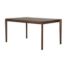 The Bok Dining Table from Ethnicraft in brown teak, 55 inch size.