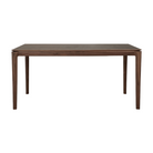 The Bok Dining Table from Ethnicraft in brown teak, 63 inch size.