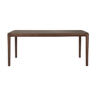 The Bok Dining Table from Ethnicraft in brown teak, 71 inch size.