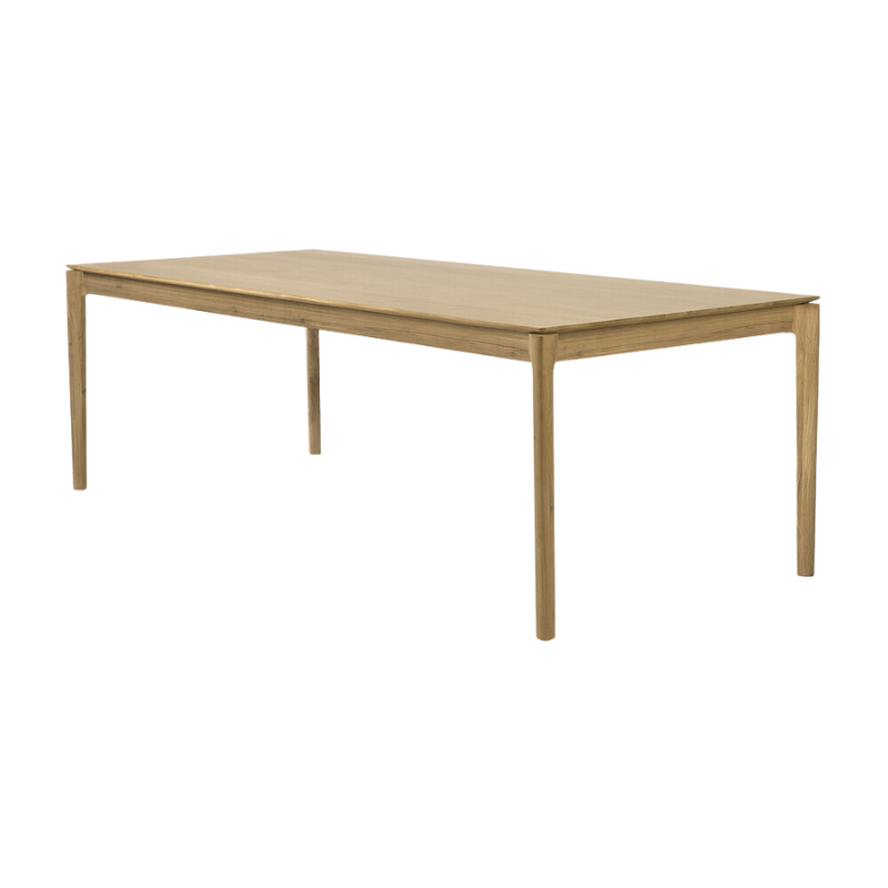 The Bok Dining Table from Ethnicraft in oak, 78.5 inch size.