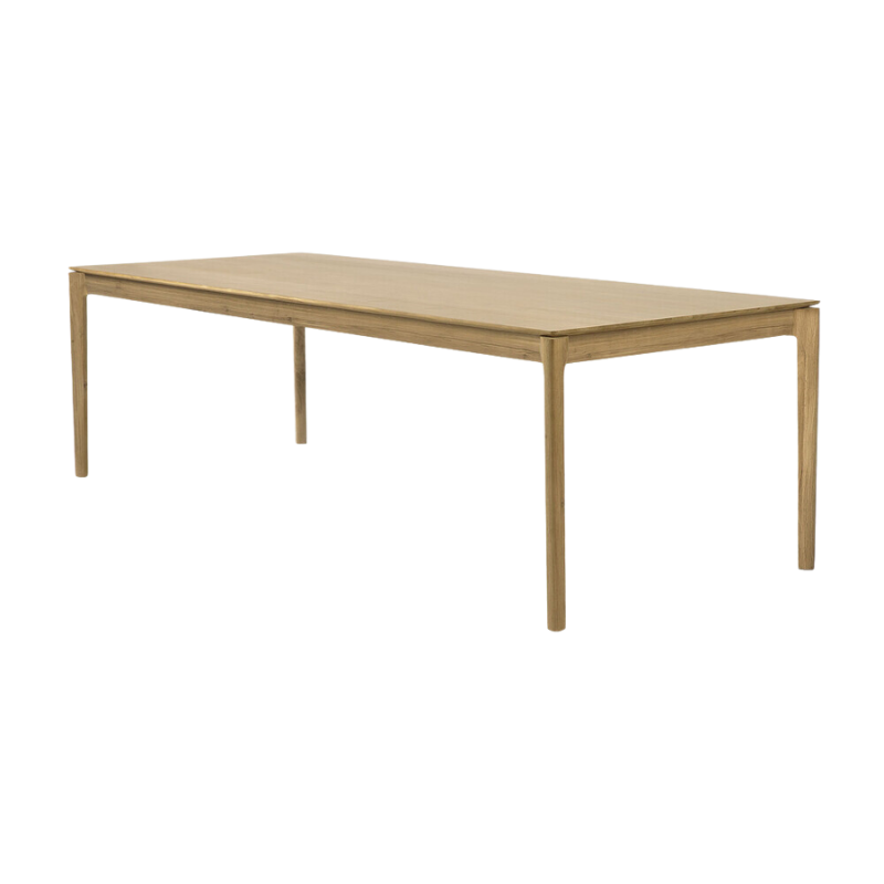 The Bok Dining Table from Ethnicraft in oak, 86.5 inch size.