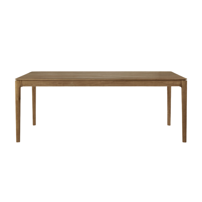 The Bok Dining Table from Ethnicraft in teak, 78.5 inch size.