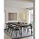 The Bok Extendable Dining Table from Ethnicraft in a living room.