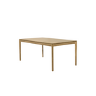 The Bok Extendable Dining Table from Ethnicraft in oak which extends from 55 to 87 inches.
