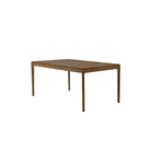 The Bok Extendable Dining Table from Ethnicraft in teak which extends from 71 to 110 inches.