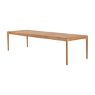 The Bok Outdoor Dining Table from Ethnicraft in solid teak, 118 inch size.