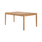 The Bok Outdoor Dining Table from Ethnicraft in solid teak, 64 inch size.